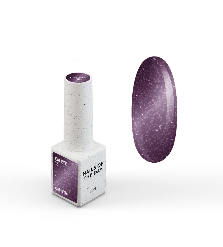 NAILSOFTHEDAY Gel Polish Cat Eye 12 efecto ojo de gato en tono morado 6 ml