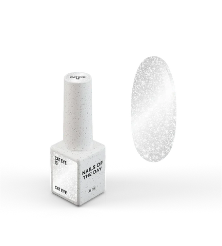 NAILSOFTHEDAY Cat Eye 13 esmalte  ojo de gato plateado  transparente 6 ml