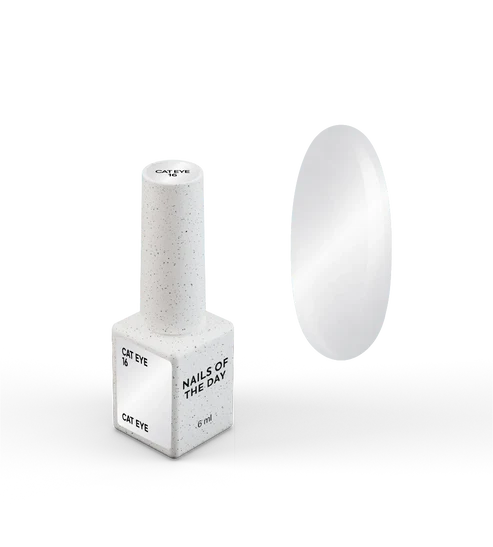 NAILSOFTHEDAY  Cat Eye 16 esmalte efecto ojo de gato plateado transparente 6 ml