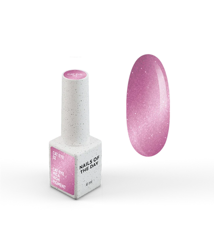 NAILSOFTHEDAY Gel polish Cat Eye 02 Rosa efecto ojo de gato con partículas metálicas 6ml
