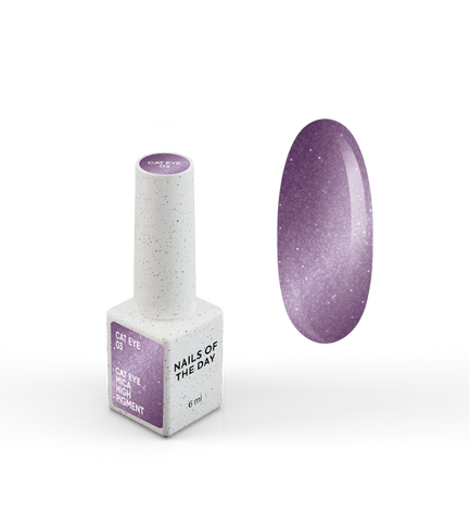 NAILSOFTHEDAY Cat Eye 03 Lila efecto ojo de gato con partículas metálicas 6 ml.