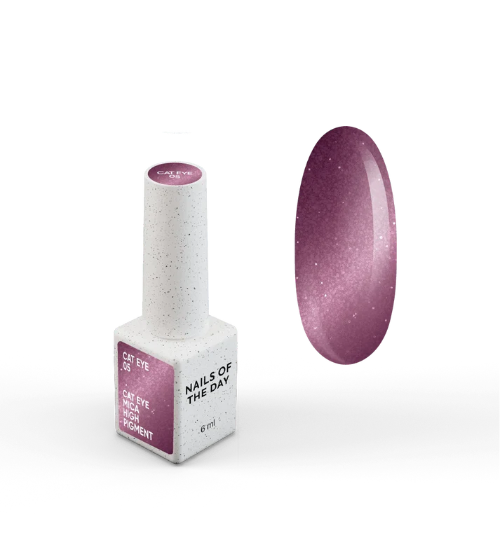 NAILSOFTHEDAY Cat Eye 05 Rosa efecto ojo de gato con partículas metálicas 6 ml.