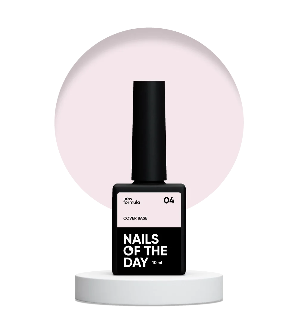 Nailsoftheday Cover base New Fórmula 04-Rosa Polvo 10 ml