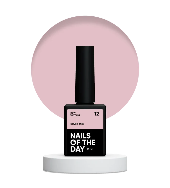 Nailsoftheday Cover base NEW Formula 12-Beige Rosado 10 ml