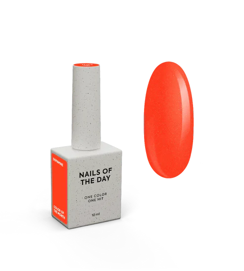 NAILSOFTHEDAY Dopamine Color Junio 2026-Frambuesa anaranjado con un brillo 10 ml