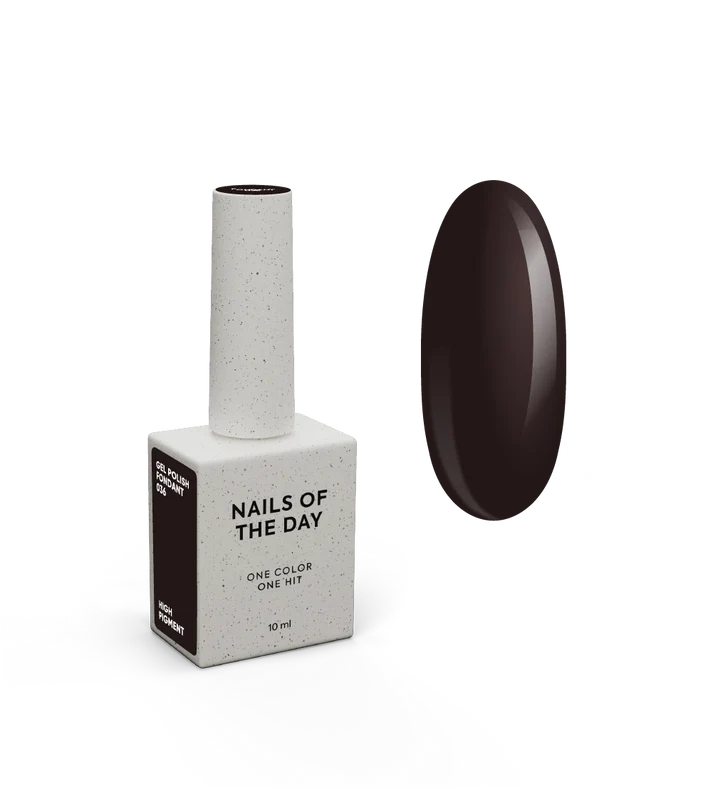 NAILSOFTHEDAY Gel Polish Fondant  esmalte color marrón oscuro 10 ml