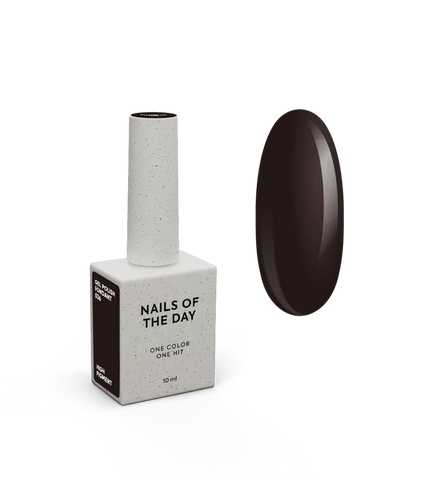 NAILSOFTHEDAY Gel Polish Fondant  esmalte color marrón oscuro 10 ml