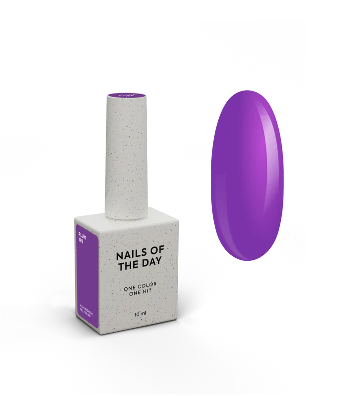 NAILSOFTHEDAY Gel Polish Plum-198-Ciruela Violeta 10 ml
