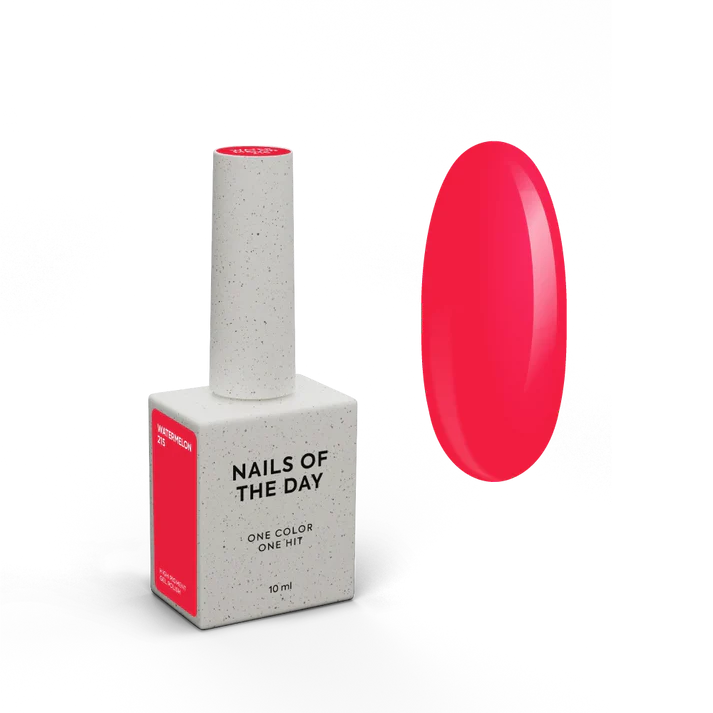 NAILSOFTHEDAY Gel Polish Watermelon-215 Rojo Coral Intenso 10 ml