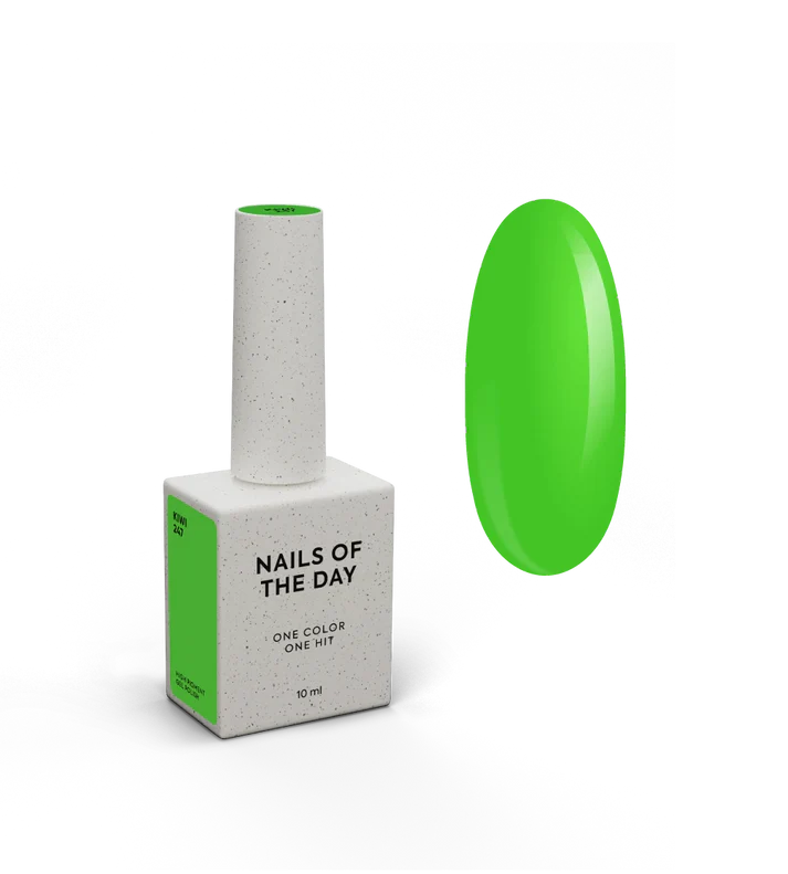 NAILSOFTHEDAY Gel Polish Kiwi-247 -Verde Neón 10 ml