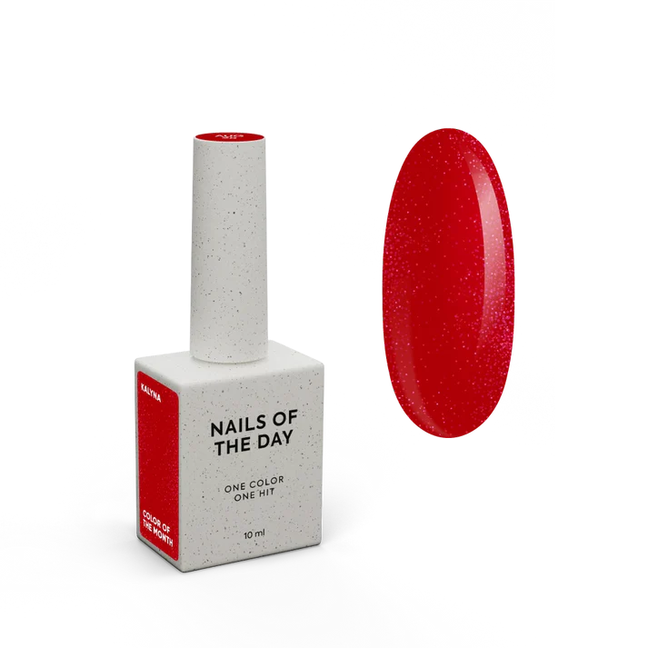 NAILSOFTHEDAY Color del Mes – Agosto 2025 Kalyna – Color Rojo Intenso 10 ml.
