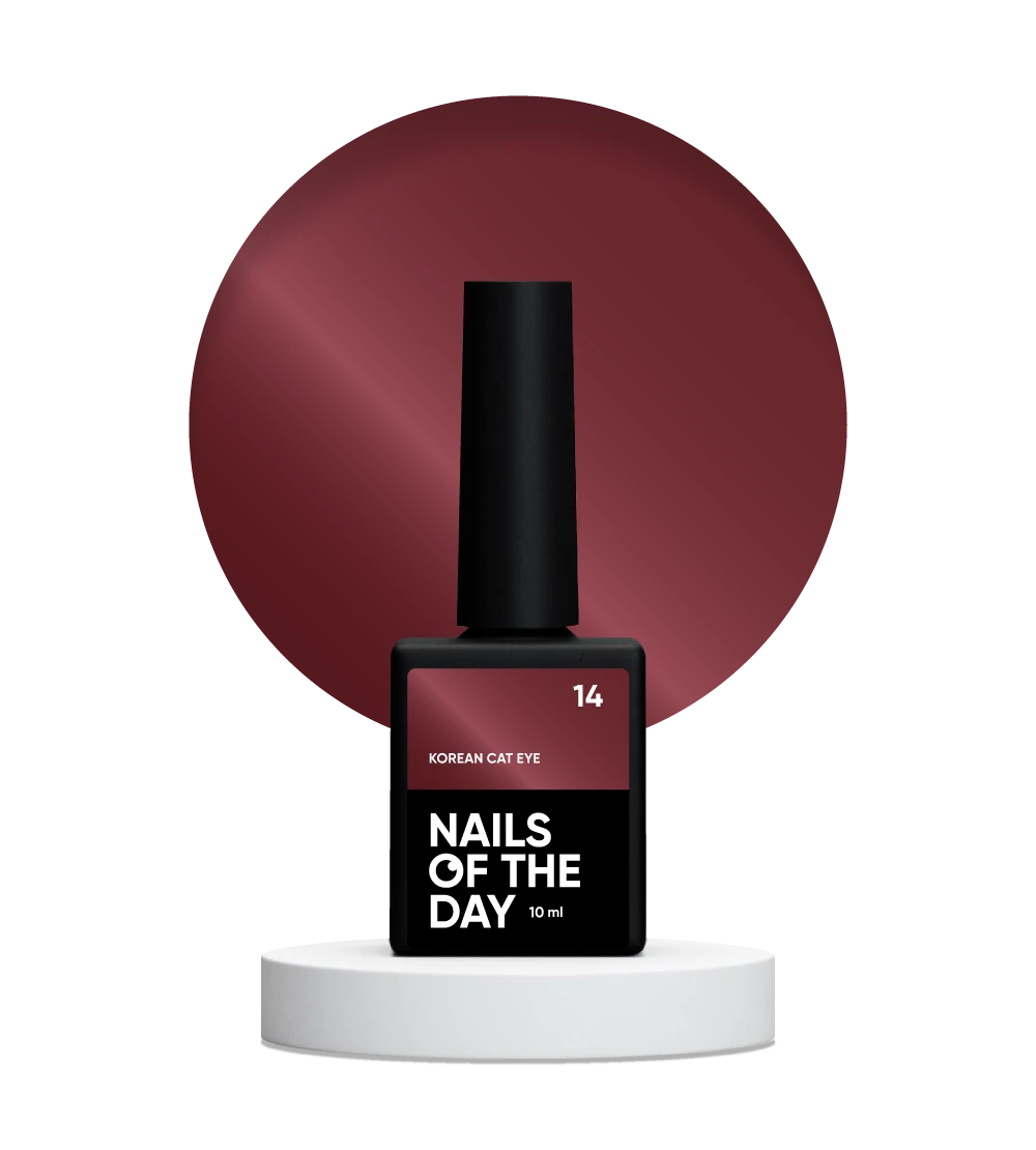 NAILSOFTHEDAY Korean cat eye 14 Ojo De Gato De Color Rojo 10 ml