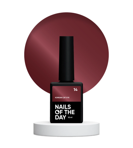 NAILSOFTHEDAY Korean cat eye 14 Ojo De Gato De Color Rojo 10 ml