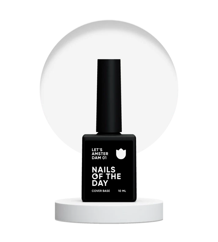NAILSOFTHEDAY Base Let's Amsterdam 01  Lechosa Transparente 10 ml