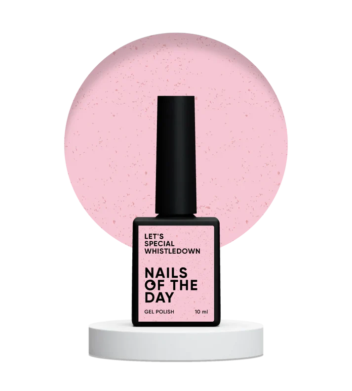 NAILSOFTHEDAY Let’s Special Whistledown Rosa Con Brillo Dorado