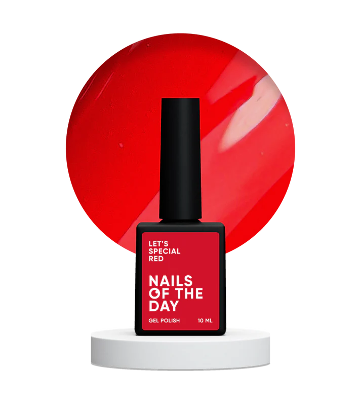 NAILSOFTHEDAY Let's Special Red- Color Rojo Especial 10 ml