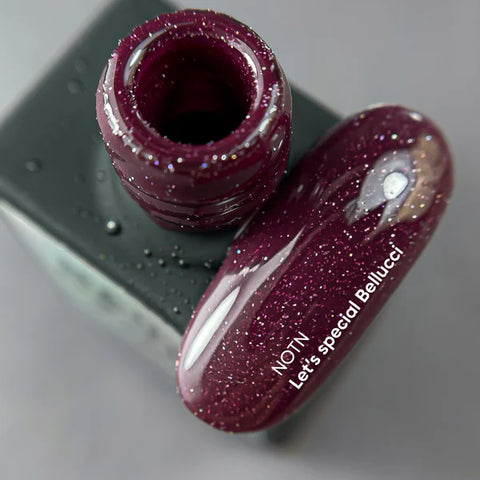 NAILSOFTHENIGHT Bellucci  Reflectante Burdeos 10 ml