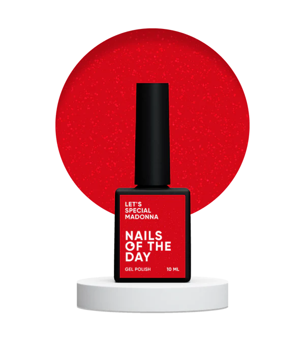 NAILSOFTHEDAY Madonna Con Purpurina Roja 10 ml