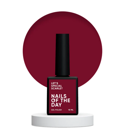 NAILSOFTHEDAY Let's Special Scarlet Color Rojo Carmesí 10ml