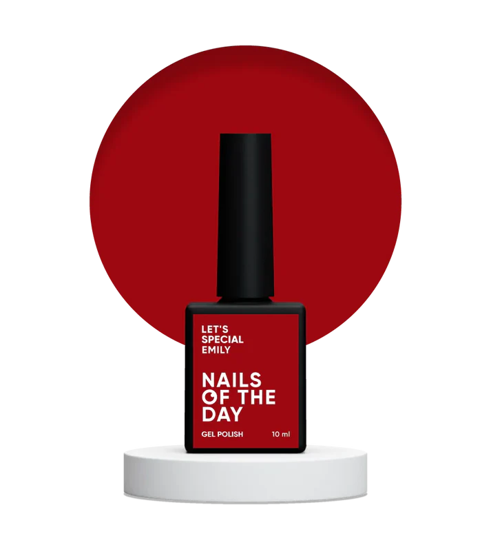 NAILSOFTHEDAY Let’s Special Emily-Rojo Profundo  10 ml.