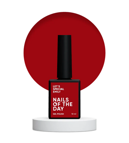NAILSOFTHEDAY Let’s Special Emily-Rojo Profundo  10 ml.