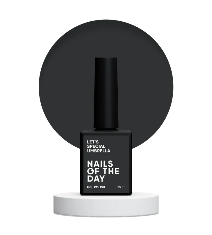 NAILSOFTHEDAY Let’s Special Umbrella Gris Oscuro Grafito 10ml