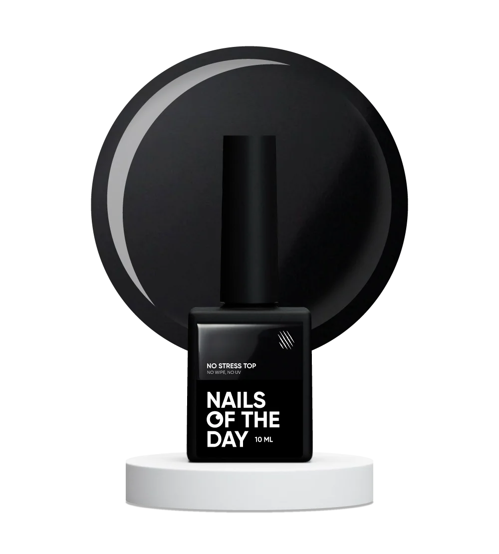 NAILSOFTHEDAY No Stress Top No Wipe(sin capa pegajosa y sin filtros UV) 10ml