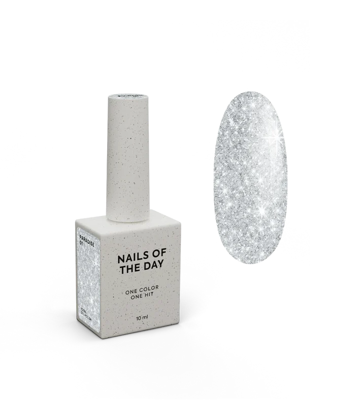 NAILSOFTHEDAY Paradise 01- color Plateado 10 ml