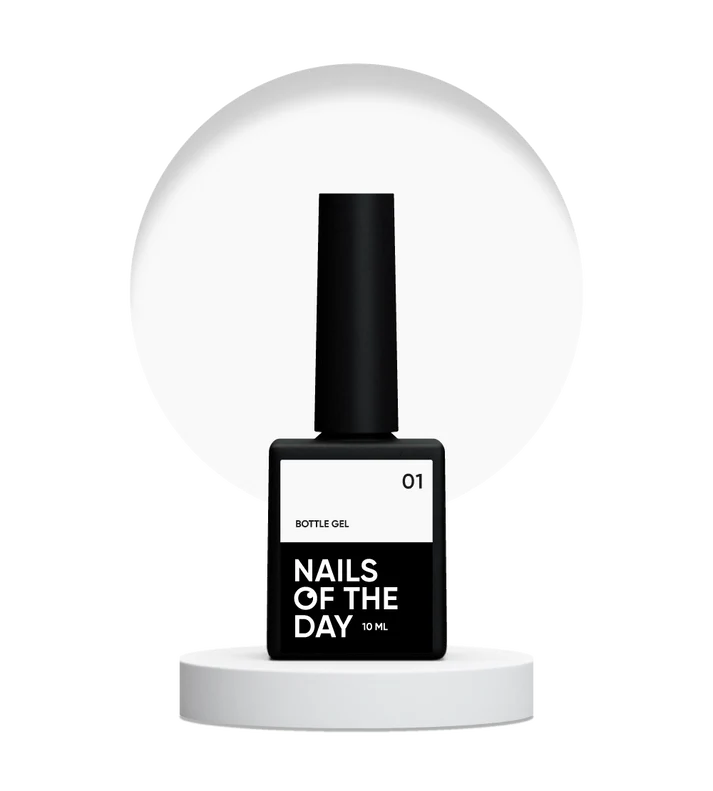 NAILSOFTHEDAY Bottle gel 01 – Color Blanco Gel Súper Fuerte 10 ml