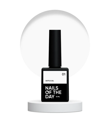 NAILSOFTHEDAY Bottle gel 01 – Color Blanco Gel Súper Fuerte 10 ml