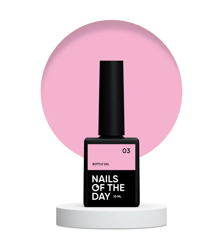 NAILSOFTHEDAY Bottle gel 03 – Color Rosa Claro Gel Súper Fuerte 10 ml