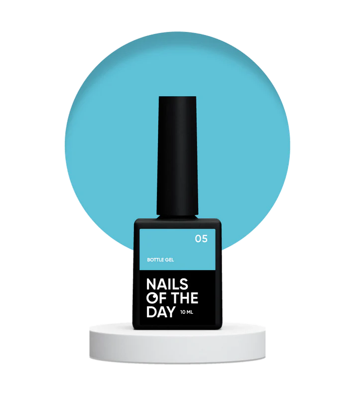 NAILSOFTHEDAY Bottle gel 05 – Color Azul Cielo Gel Súper Fuerte 10 ml