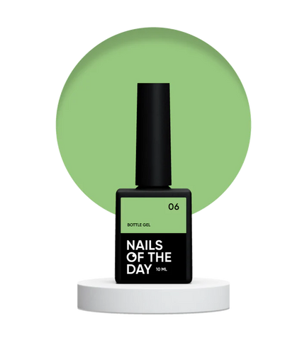 NAILSOFTHEDAY Bottle gel 06 – Color Verde Claro Gel Súper Fuerte 10 ml