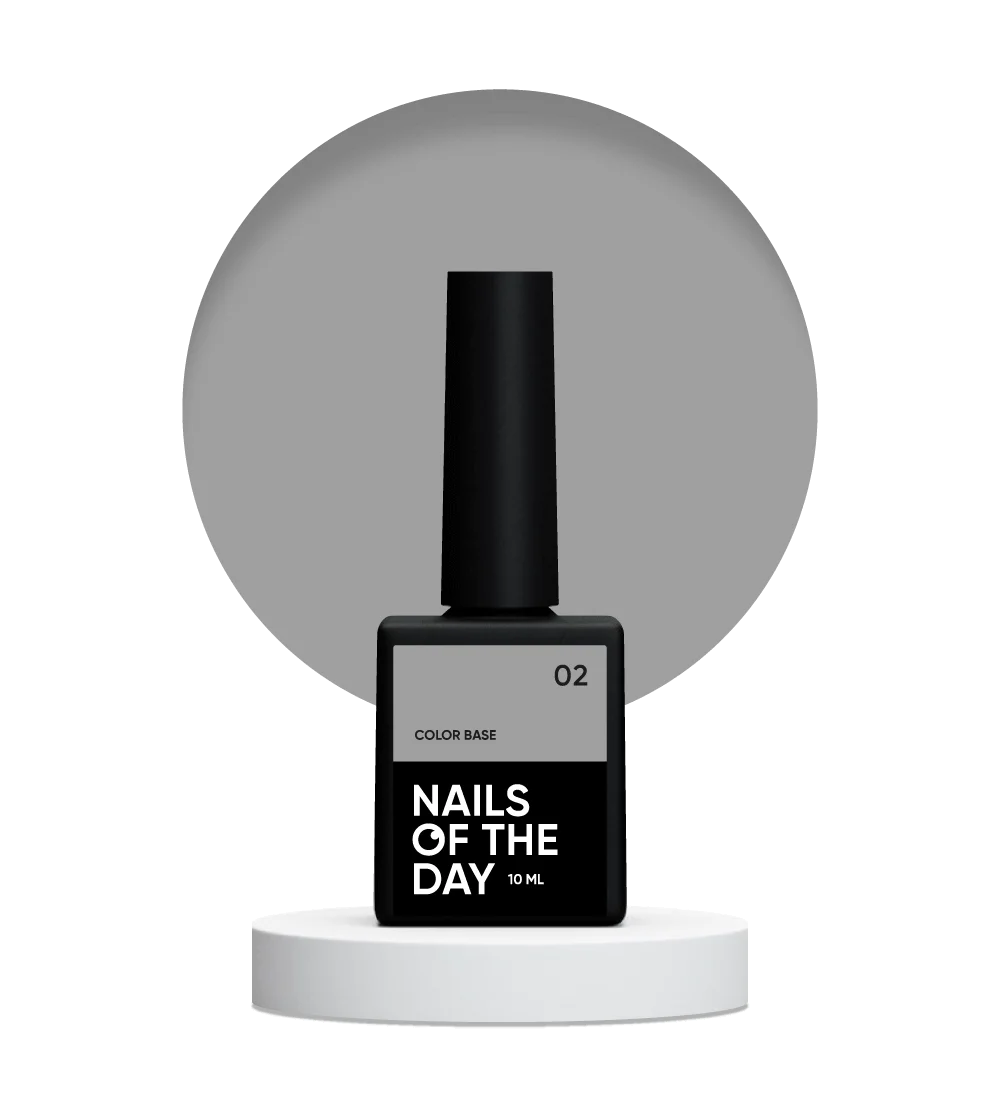 NAILSOFTHEDAY Color base 02 Gris Claro 10 ml