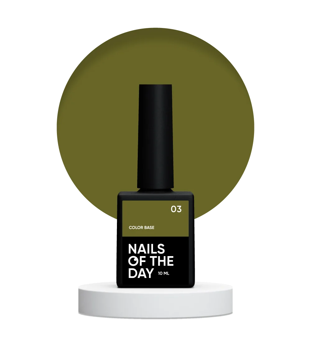 NAILSOFTHEDAY Color base 03 Verde Caqui 10 ml