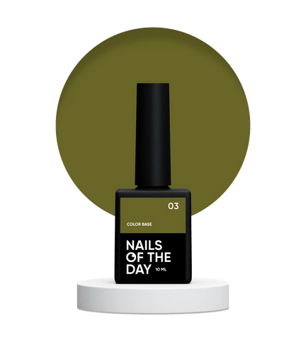 NAILSOFTHEDAY Color base 03 Verde Caqui 10 ml