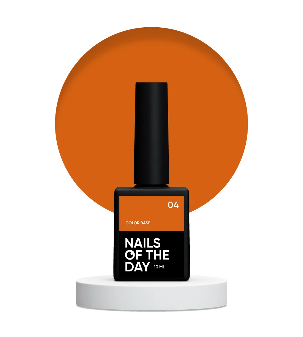 NAILSOFTHEDAY Color base 04 Naranja Zanahoria 10ml