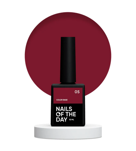 NAILSOFTHEDAY Color base 05 Rojo Oscuro 10 ml