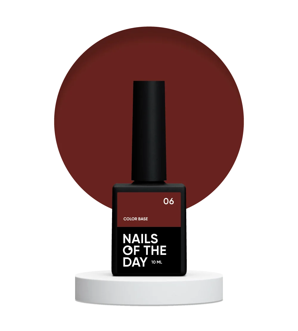 NAILSOFTHEDAY Color base 06 Marrón Saturado 10 ml