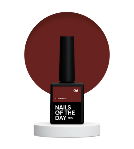 NAILSOFTHEDAY Color base 06 Marrón Saturado 10 ml