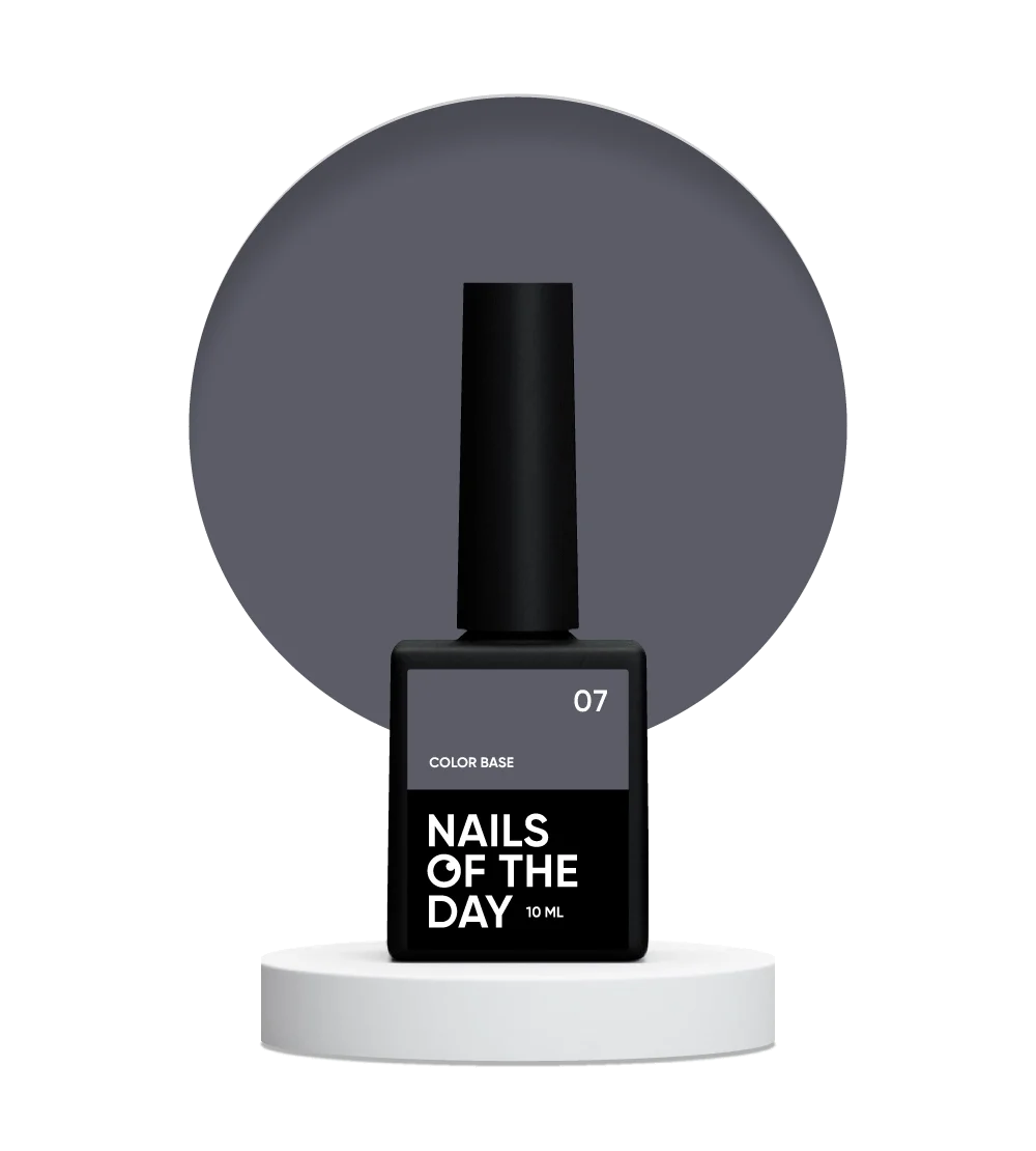 NAILSOFTHEDAY Color base 07 Gris Grafito 10ml