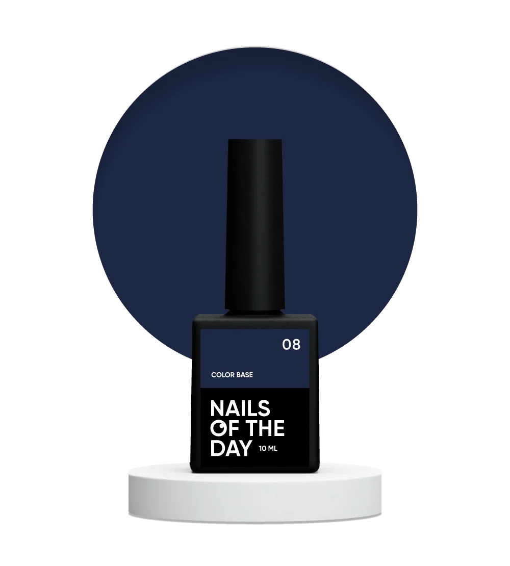 NAILSOFTHEDAY Color base 08  Azul Intenso 10 ml
