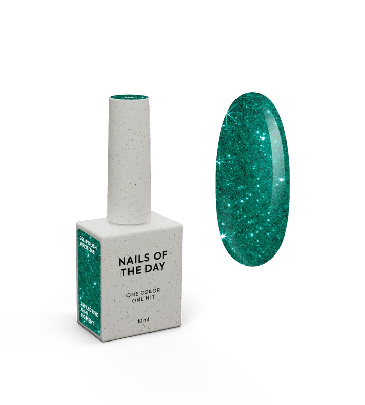 NAILSOFTHEDAY Gel Polish Verde Color Verde Reflectante 10 ml