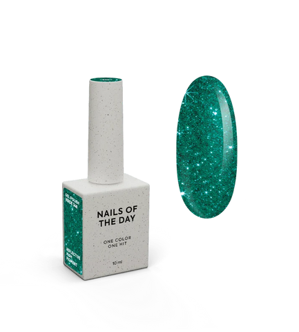 NAILSOFTHEDAY Gel Polish Verde Color Verde Reflectante 10 ml