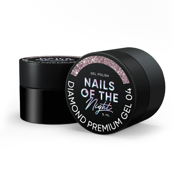 NAILSOFTHENIGHT Diamond Premium gel 04 Rosa Dorado Con Finas Hojas Metálicas 5 ml