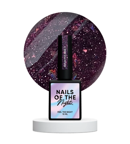 NAILSOFTHENIGHT 11  base reflectante de camuflaje con brillo  10 ml