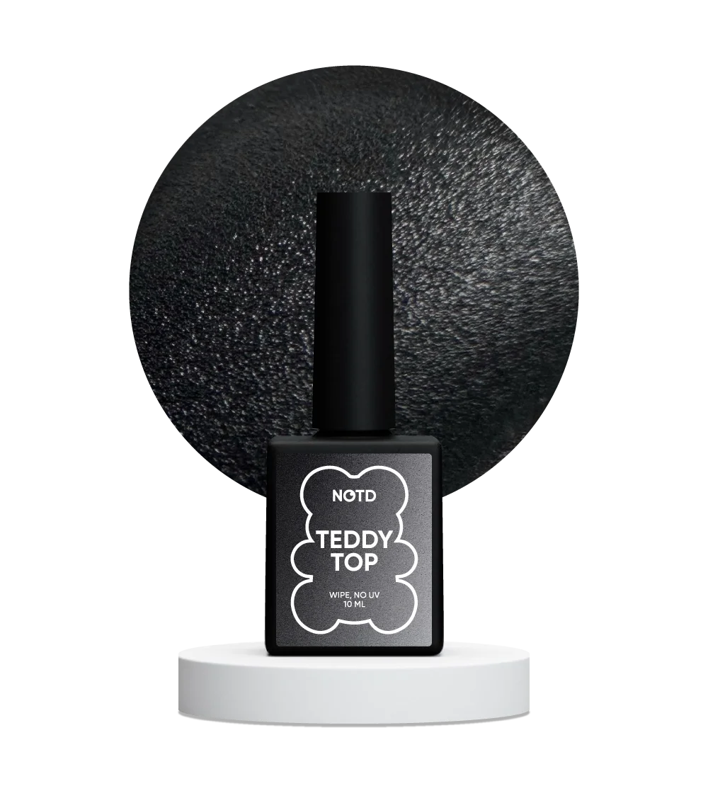 NAILSOFTHEDAY Teddy Top Wipe( con effecto peluche, con capa pejosa y sin filtros UV) 10ml