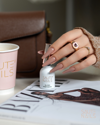Saute Nails Coleccion Mocha Essence (3 esmaltes+Smooth Top)