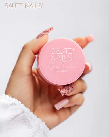 Saute Nails One Touch Milky White 30G