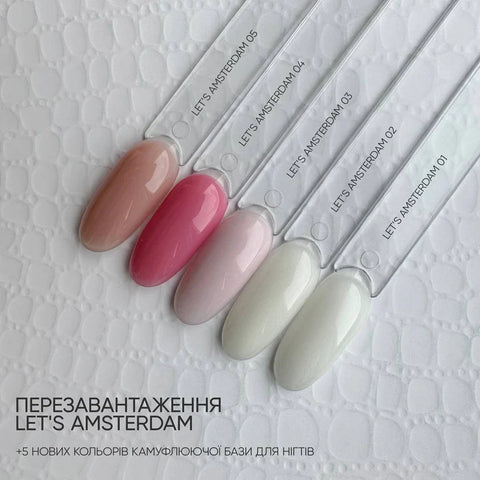 NAILSOFTHEDAY Base Let's Amsterdam 01  Lechosa Transparente 10 ml